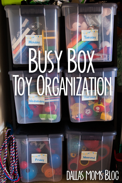Busy Box Toy Organization