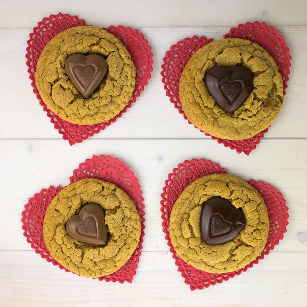 Peanut Butter Heart Cookies-5