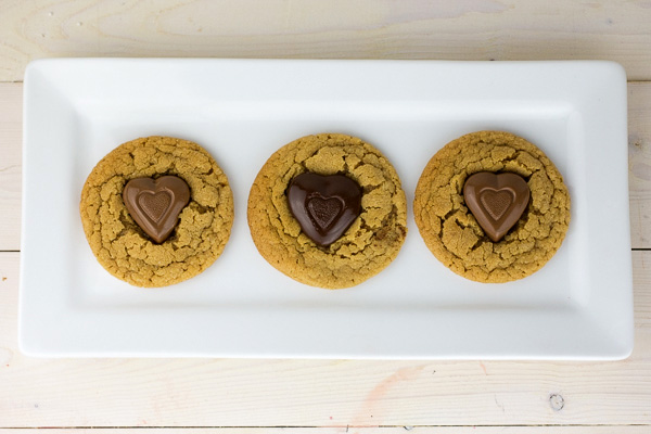 Peanut Butter Heart Cookies-7