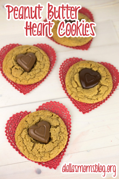 Peanut Butter Heart Cookies