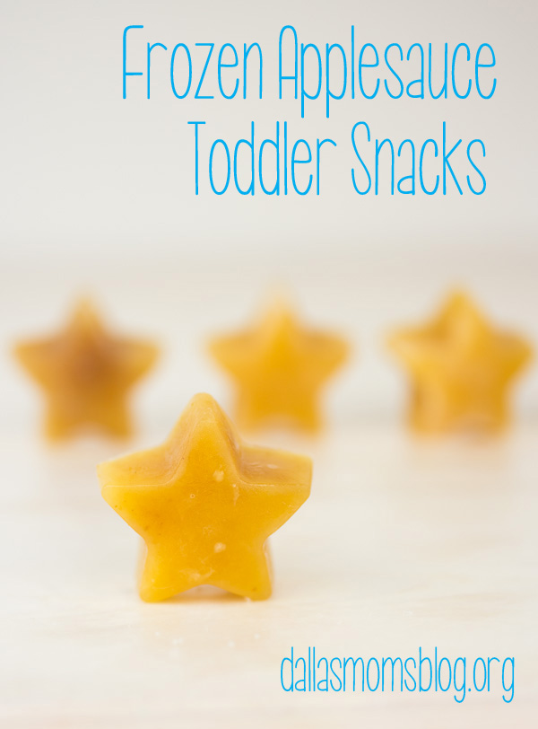 Frozen Applesauce Toddler Snacks