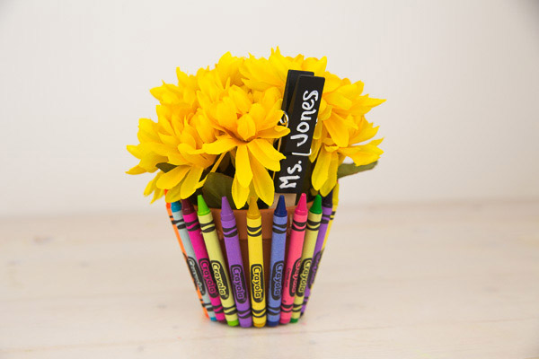 Crayon Flower Pot Teacher Gift-7
