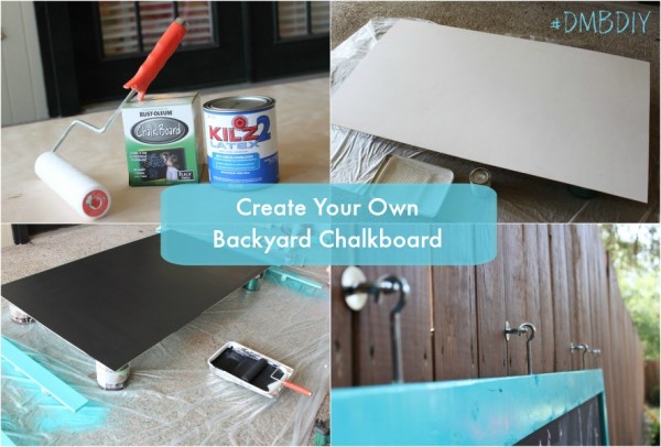 Create your own backyard chalkboard