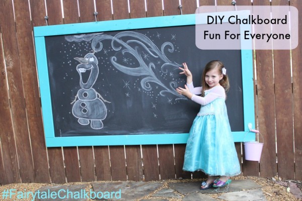 Frozen chalk drawings DIY Chalkboard