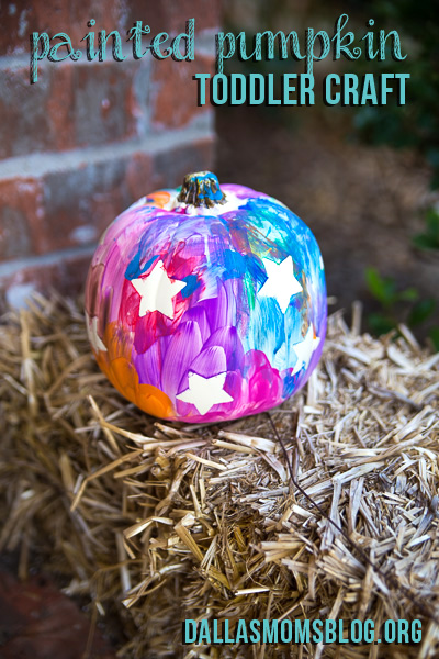 Painted Pumpkin Toddler Craft