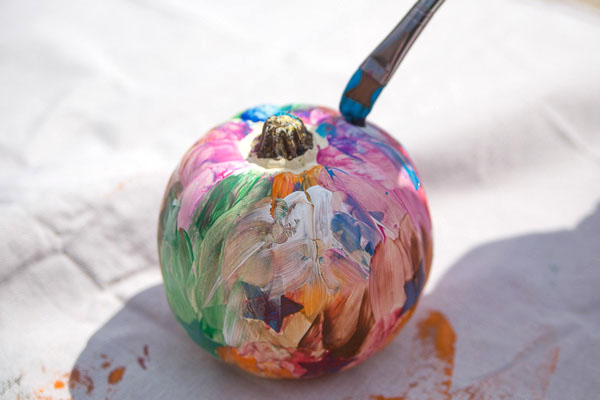 Toddler Painted Pumpkin-13