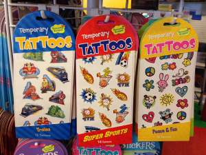 temporary tattoos