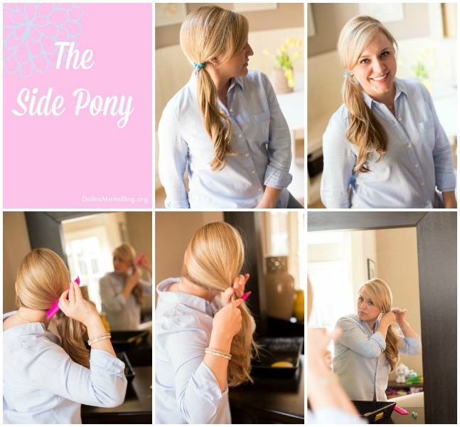 Side Ponytail Easy Mom Hairstyle
