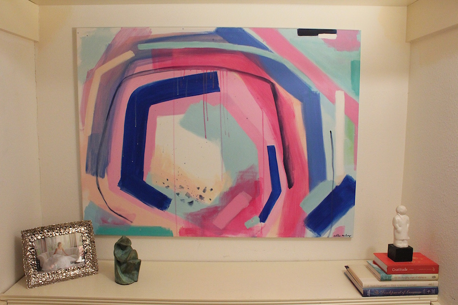 I even had closet space to add my own piece of art, courtesy of up-and-coming local artist Ashlee McClung,