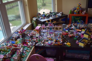 IKEA Lego Tables Playroom Organization
