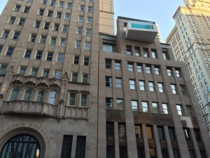 I took this photo because I loved how cool the pool looked hanging over the edge of the building!