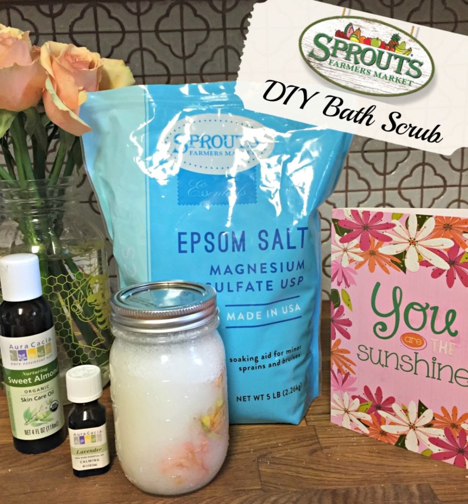 sprouts DIY bath scrub