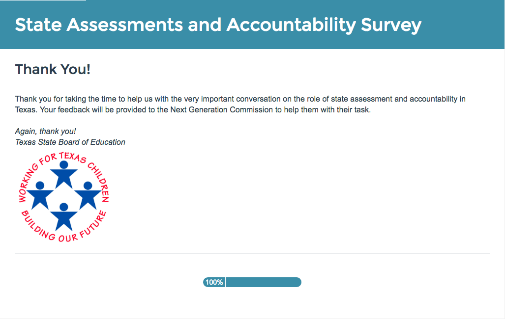 Completed SBOE Survey