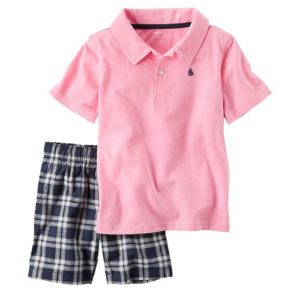 Carter's Short Sleeve Pink Polo