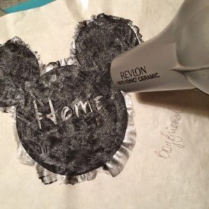 Let Your Freezer Paper Shirt Stencil Dry