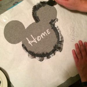 Paint Your Freezer Paper Shirt Stencil