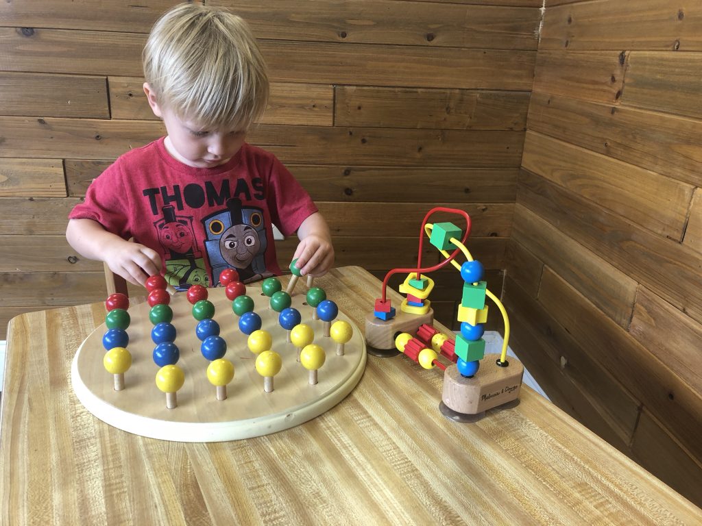 wooden peg toddler puzzle