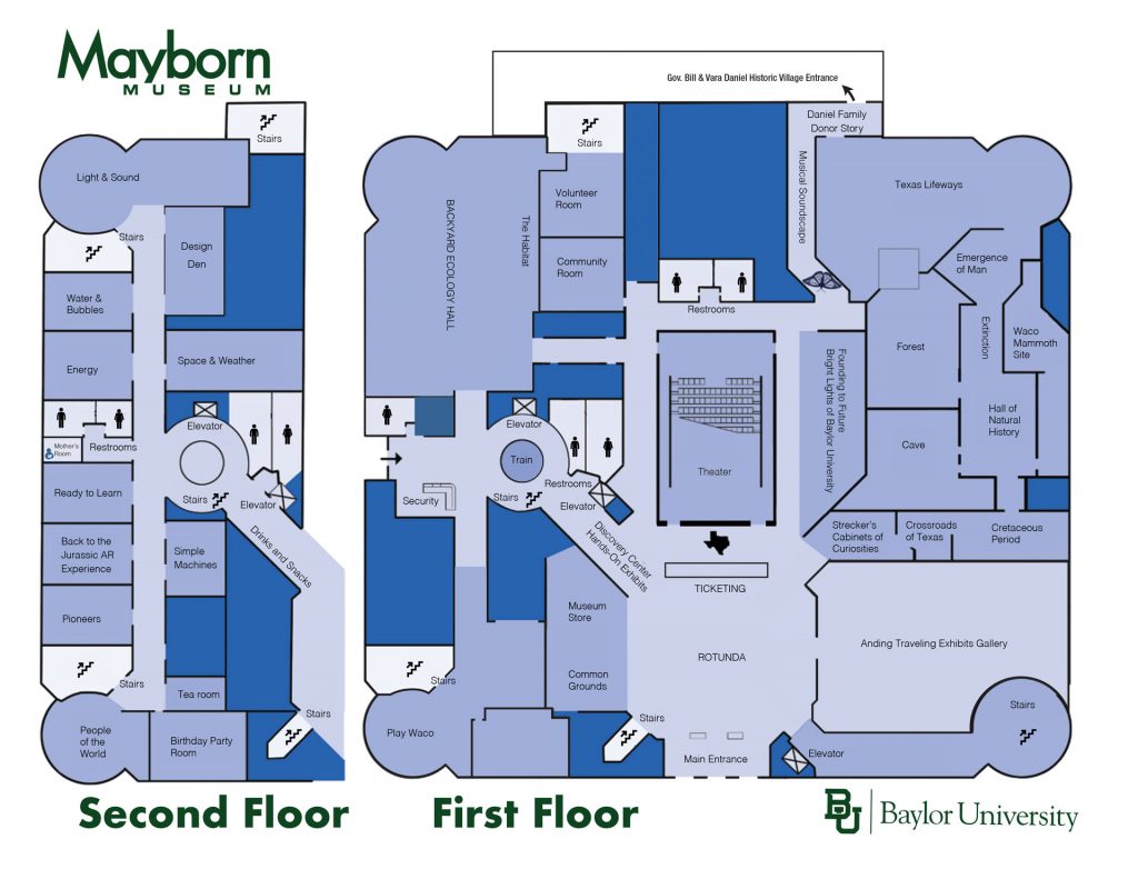 Mayborn Museum Waco Map