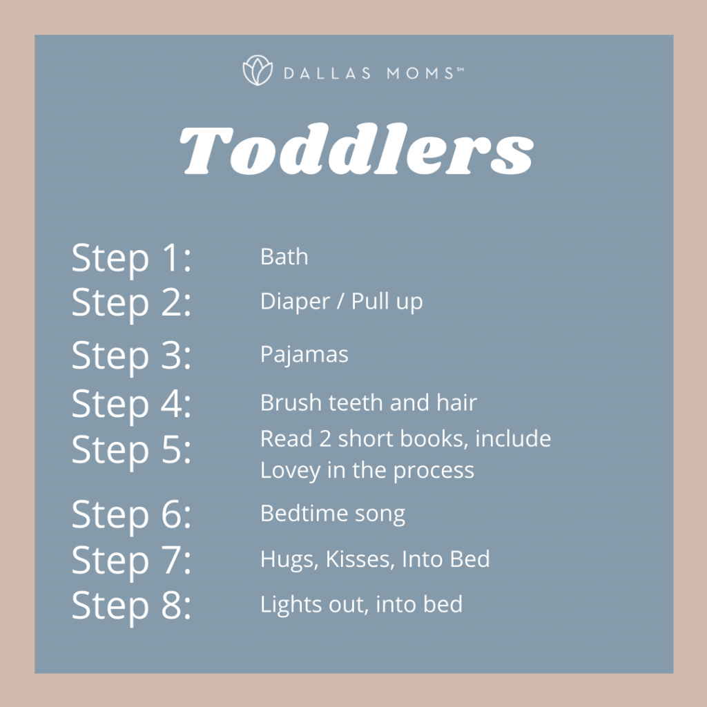Dallas Moms Bedtime Routine for Toddlers