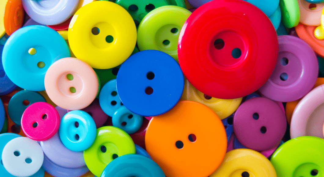 Lots of colorful buttons.