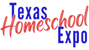 Text in red and blue: Texas Homeschool Expo