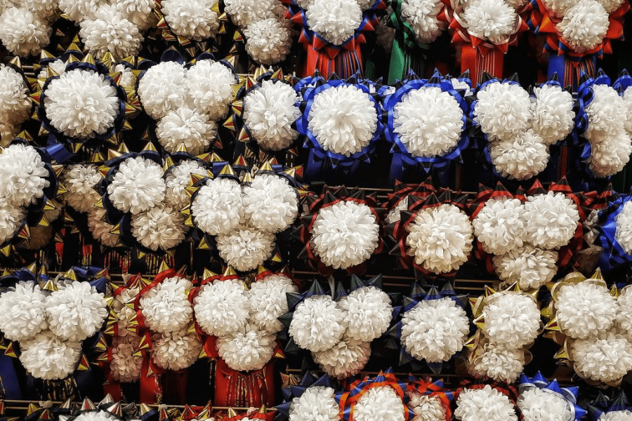 Homecoming mums with ribbons are a Texas tradition