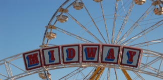 Midway Ferris wheel at the State Fair of Texas