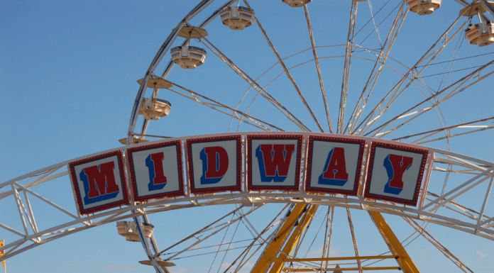 Midway Ferris wheel at the State Fair of Texas