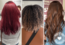 Three different hair types with color from Madison Reed