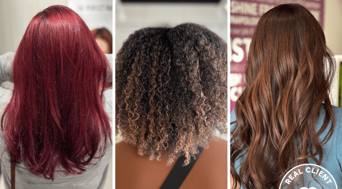 Three different hair types with color from Madison Reed